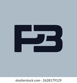 this is a simple flat logo design of an initial P3 that looks bold in black color on a white background