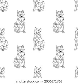 This is a simple geometrical shiba inu pattern, my very first.