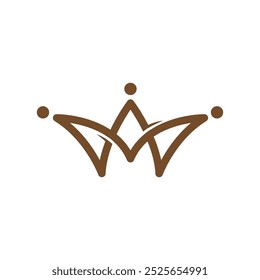 Este sencillo logotipo de corona dorada presenta un diseño minimalista con líneas limpias y elegantes. La corona simboliza el poder, el lujo y el triunfo, transmitiendo un sentido exclusivo y atemporal de sofisticación.