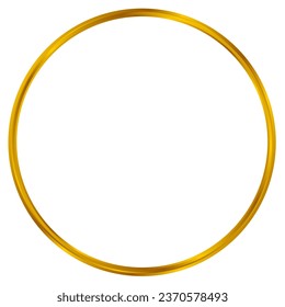 This is a simple golden circle frame. Suitable as a complement to your design.