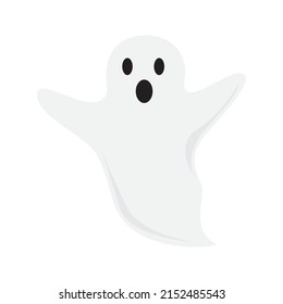 this is a simple halloween day phantom illustration vector