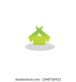 this is a simple house shaped logo 