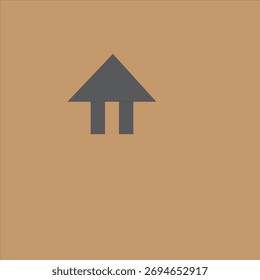 This is a simple icon design of a house that can be used to create various logos.