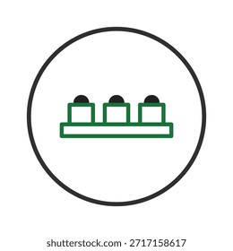 Este sencillo icono presenta una forma geométrica minimalista, perfecta para transmitir una sensación de diseño moderno en cualquier proyecto. La ilustración de contorno, colocada sobre un fondo blanco, crea un