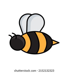 this is a simple illustration of a bee