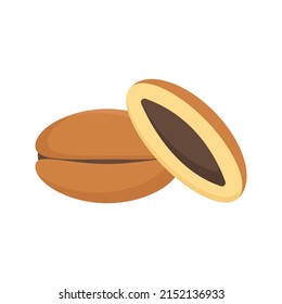 this is a simple illustration of dorayaki