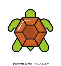 this is a simple illustration of a turtle