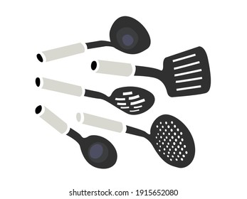 This is a simple illustrative example of kitchen utensils