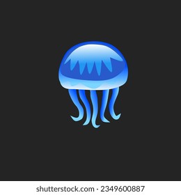 this is a simple jellyfish drawing 