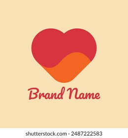 este es un simple logo de amor corazón