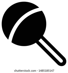 This is a simple lollipop silhouette icon for web design