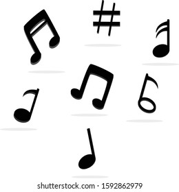 this is a simple musical note illustrasion