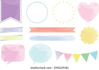 this is simple pale color frame set