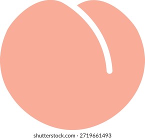 Esta es una simple ilustración de melocotón.