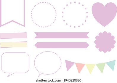 esto es un conjunto de marcos rosados simple