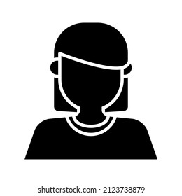this is a simple profession avatar icon with glyph style
