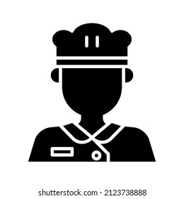 this is a simple profession avatar icon with glyph style