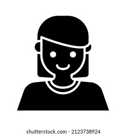 this is a simple profession avatar icon with glyph style