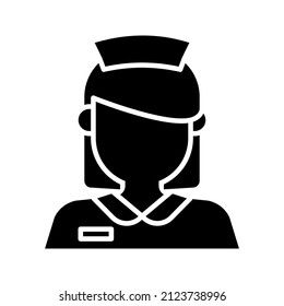 this is a simple profession avatar icon with glyph style