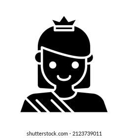 this is a simple profession avatar icon with glyph style