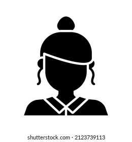 this is a simple profession avatar icon with glyph style