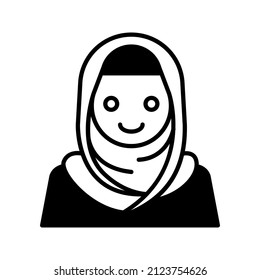 this is a simple profession avatar icon with semi solid style