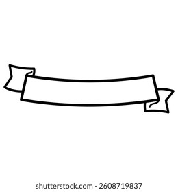 This "Simple Title Ribbon with Lower Arch Vector" features a simple yet elegant arched ribbon design.Perfect for titles, headings, and banners,it provides a professional and sophisticated look.It can