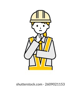 This is a simple "traffic director" upper body pose illustration.