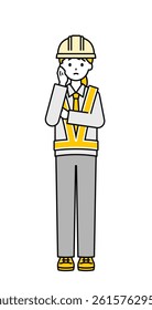 This is a simple "traffic director" whole body pose illustration.