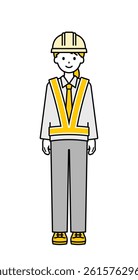 This is a simple "traffic director" whole body pose illustration.