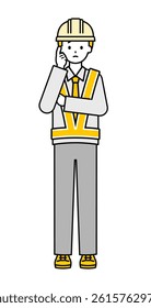 This is a simple "traffic director" whole body pose illustration.