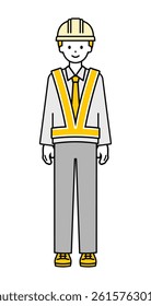 This is a simple "traffic director" whole body pose illustration.