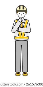 This is a simple "traffic director" whole body pose illustration.