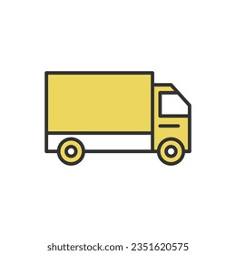 This is a simple truck illustration icon