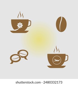 This is a simple, unique brown cafe bundle logo, suitable for cafe logos, coffee shops, packaged coffee drink products, beverage shops, coffee sellers, coffee websites, social media and others.