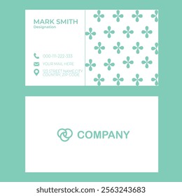 This is a simple and unique business card design