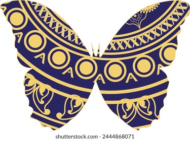 This is simple and vector Butterfly Mandala background and it is editable.