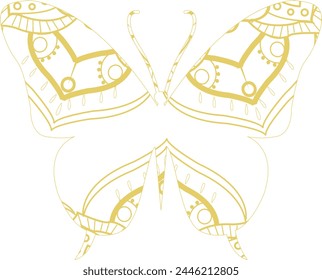 This is simple and vector Butterfly Mandala Background and it is editable.