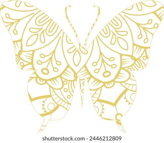 This is simple and vector Butterfly Mandala Background and it is editable.