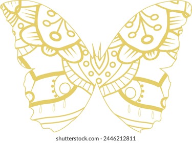This is simple and vector Butterfly Mandala Background and it is editable.