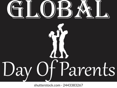 This is simple and vector Global day Of Parents background and it is editable.