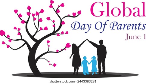 This is simple and vector Global day Of Parents background and it is editable.