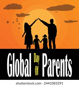 This is simple and vector Global day Of Parents background and it is editable.