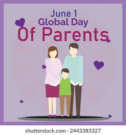 This is simple and vector Global day Of Parents background and it is editable.