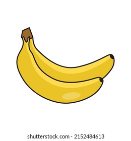 this is a simple vector illustration of banana