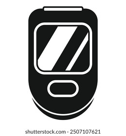 This simple vector illustration of a blood glucose meter is perfect for projects related to diabetes