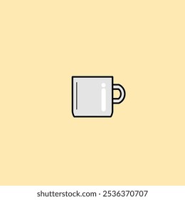 This is a simple vector illustration of a glass cup for drinking.