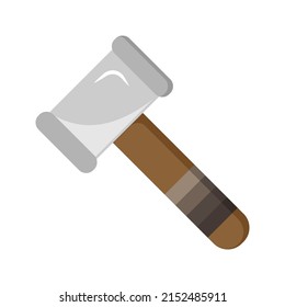 this is a simple vector illustration of a hammer