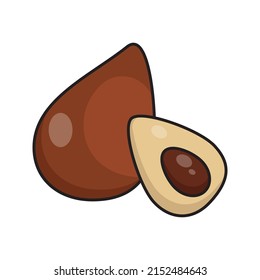 this is a simple vector illustration of snakefruit