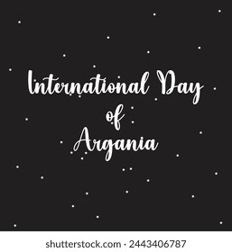 This is simple and vector International day of AGANIA   background